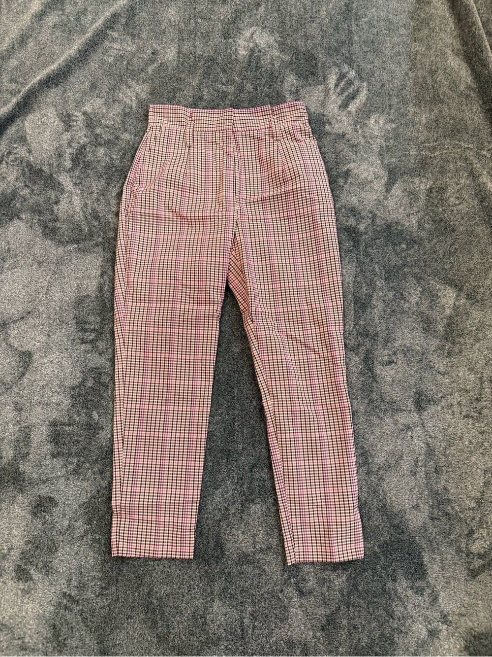 Worthington Pink and Brown Gingham Trousers